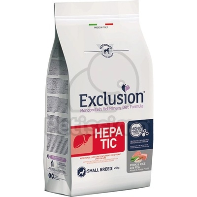 Exclusion Monoprotein Vet Diet Hepatic Small Breed