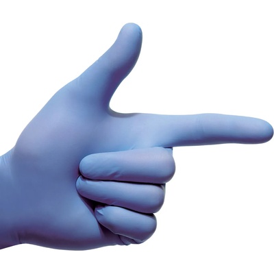 Zarys mediCARE Nitrile Gloves AMG Antimicrobial Powder-Free Violet-Blue 100 pack L