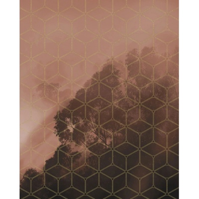 Komar Vliesová fototapeta Golden Grid rozměry 200 x 250 cm