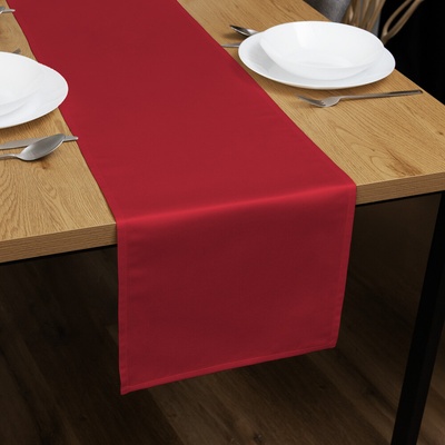 Biante satén behúň polyesterový Satén LUX-037 Červený 20x120 cm