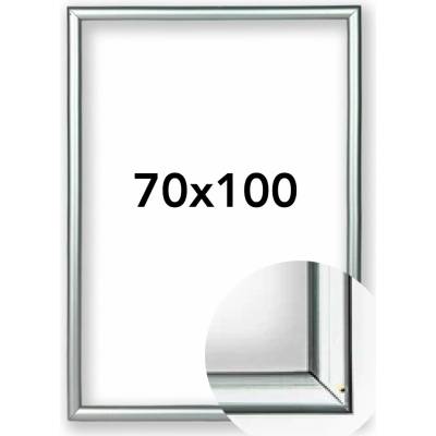 Fotorámeček BF Rozměr: 70 x 100 cm, Barva: Stříbrná, Typ zasklení: Plexi