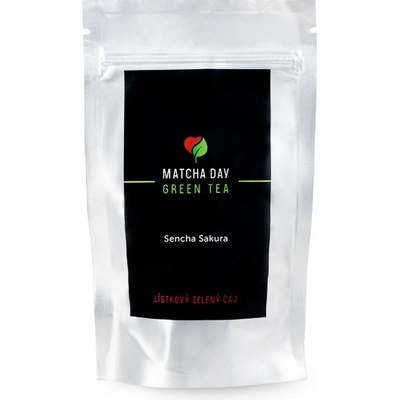 Matcha Day organický zelený lístkový čaj Sencha Sakura 100 g