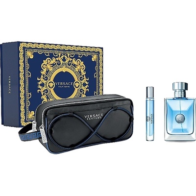 Versace Pour Homme подаръчен комплект с тоалетна вода 100мл и мини 10мл за мъже 1 бр