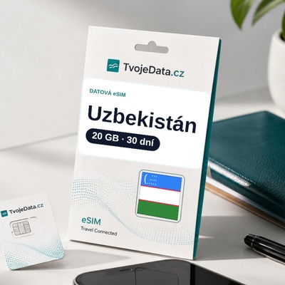eSIM Uzbekistán 20 GB / 29 dní