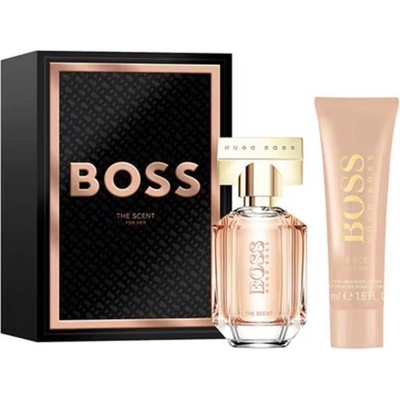 HUGO BOSS The Scent for Her Подаръчен комплект, Парфюмна вода 30ml + Мляко за тяло 50ml, Жени