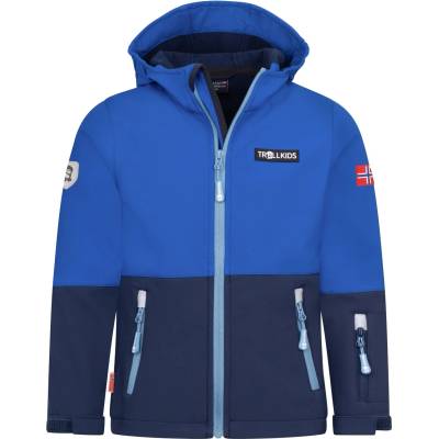 TROLLKIDS Детско софтшел яке Trollkids Kid's Skjorta Jacket Softshell jacket - Royal Blue / Navy - размер 116 (EU) (703-6162-0815)