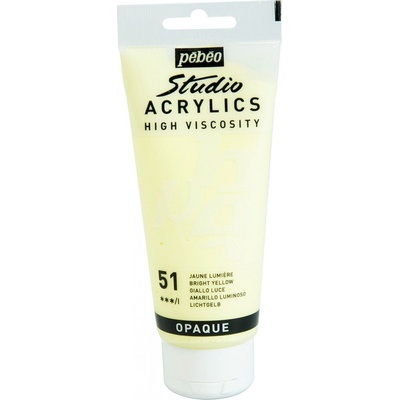 Pébéo 69.2039 АКРИЛНА боя 51 Bright Yellow 100 ml 1 бр (69.2039)