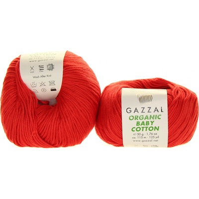 Gazzal Organic Baby Cotton 432 červená