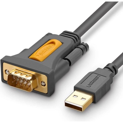 UGREEN USB кабел Ugreen адаптер "CR104" USB 2.0 (T) към Serial DB9M (9-пинов)(RS232)(T) 1.5м черен "20211" - 6957303822119 (20211)