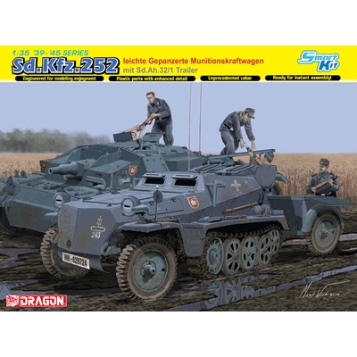 Dragon models Sd.Kfz.252 MKW m.Sd.Ah.32/1 Trail 1:35