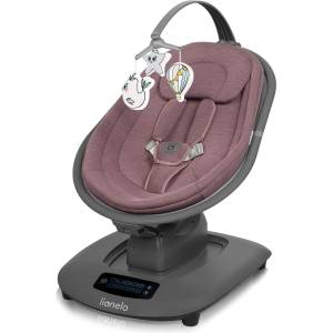 Lionelo Бебешка електрическа люлка Lionelo - Blossom, Pink Mauve (5903771720960) - baby