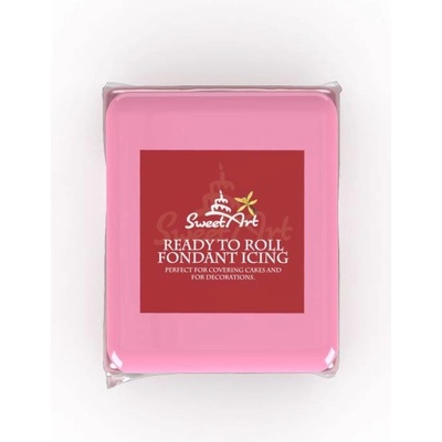 SweetArt potahovací a modelovací hmota vanilková Pink 250 g