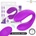Вибриращ стимулатор с дистанционно, 10 режима - Intense Nora Purple (D-245692)