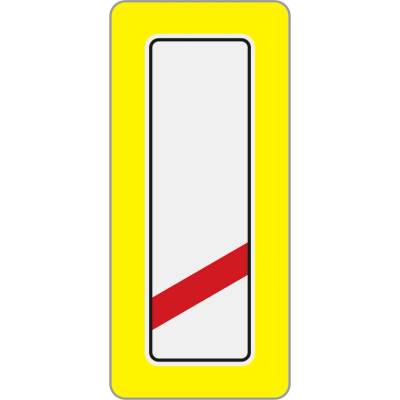 Zvýrazněná dopravní značka A31c Návěstní deska (80 m)