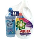 Ariel Color Univerzálny prací gél 43 PD + zmäkčovadlo Lenor Spring Swakening 34 PD