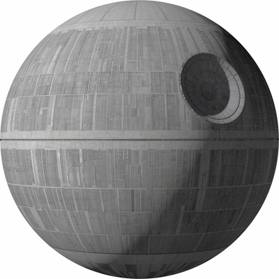 Komar Samolepicí vliesová fototapeta Star Wars XXL Death Star rozměry 127 x 127 cm