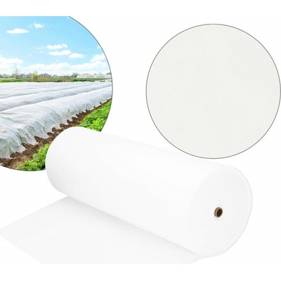SPRINGOS Netkaná agrotextília 1,6m x 100m, extra pevná, biela AG0005