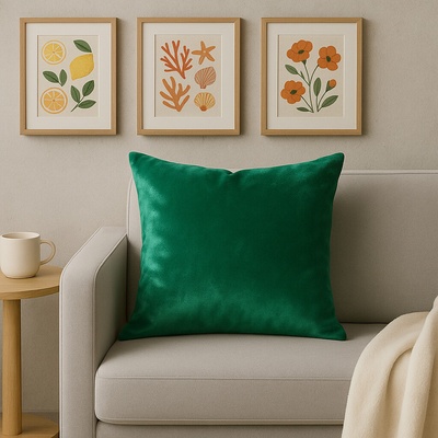 Takoy SAMANTA z jednofarebného mäkkého zamatu s leskom-HF-374456 40 x 40 cm