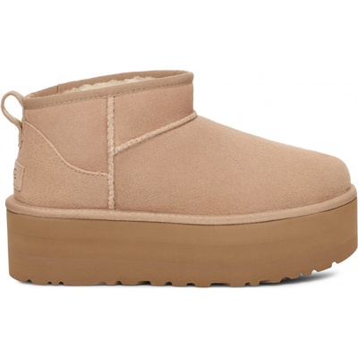 UGG W CLASSIC ULTRA MINI PLATFORM 1135092-SAN béžový – Zboží Dáma