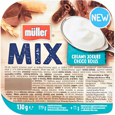 Müller Jogurt mix choco rolls 4 x 130 g – Zbozi.Blesk.cz