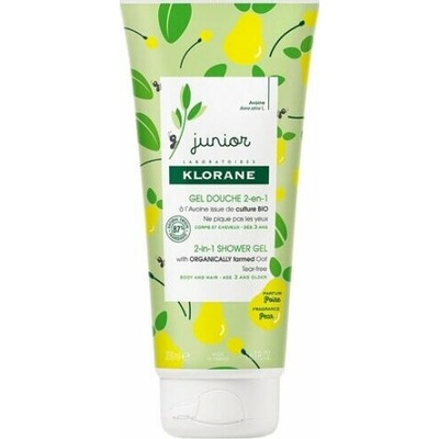 Klorane 2-in-1 Detský sprchovací gél Pear 200 ml