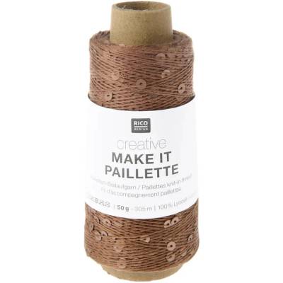 Rico Desigen Příplet Make It Paillette 005 Brown