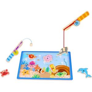 Tooky Toy Дървена магнитна игра Морско дъно tkf040