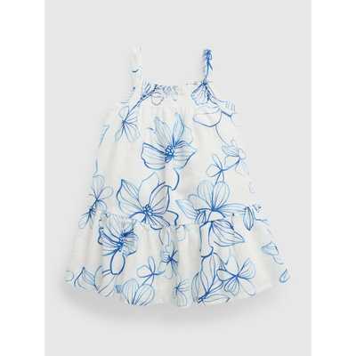 GAP Бебешка ленена рокля GAP GAP | Byal | Момичешки | 56-62