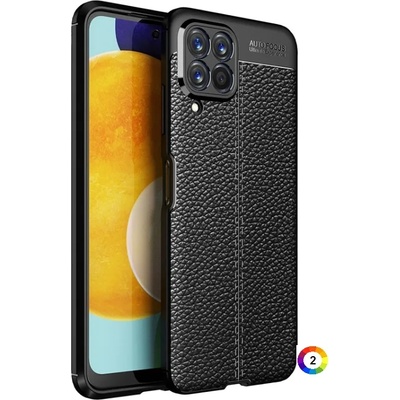 Samsung Galaxy M53 5G Удароустойчив Litchi Skin Калъф и Протектор