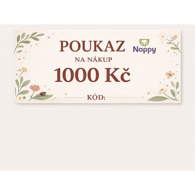 Dárkový poukaz v hodnotě 1 000 Kč