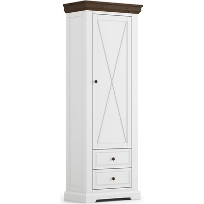 Sconto Predsieňová skriňa MARON biela/tabak