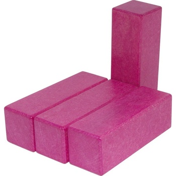 DrKO dřevěný hranol 12 x 4 x 4 cm 1ks magenta