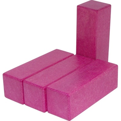 DrKO dřevěný hranol 12 x 4 x 4 cm 1ks magenta