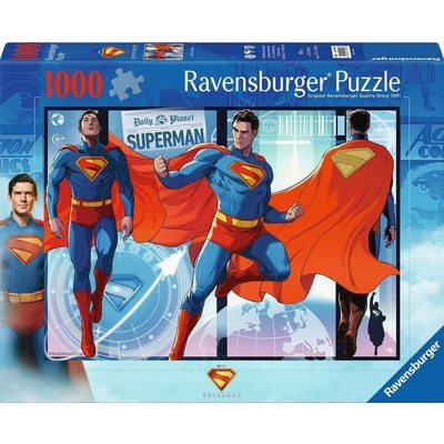 Ravensburger Пъзел Ravensburger от 1000 части - Супермен, последният син на Криптон (12001508)
