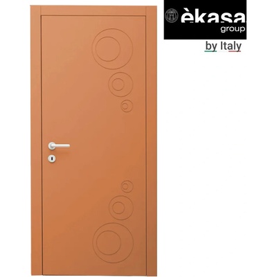 èkasa group Интериорна врата с каса EKASA INCONTRI IN-RIM 90x240х12 см, панти, магнитна брава, дърво, кехлибар (IN-RIM/AMBRA)