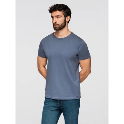 Ombre Basic cotton T-shirt navy blue
