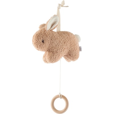 Bieco Musical Toy Bunny Fine kontrastná závesná hračka s melódiou 1 ks