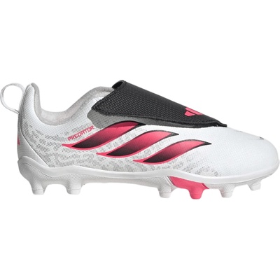 adidas Predator Club Hook and Loop FG/MG bílá
