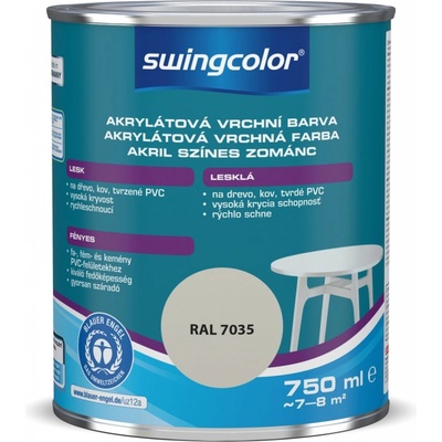 Swingcolor Farebný email 0,75 l svetlo šedá