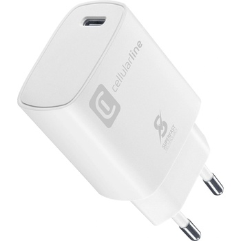 Image 1 of Cellularline Зарядно 220V, тип порт USB-C, 25W Micro pack, бял цвят