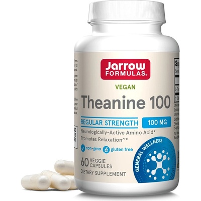 Jarrow Formulas Jarrow L-Theanine, 100 mg, 60 rostlinných kapslí