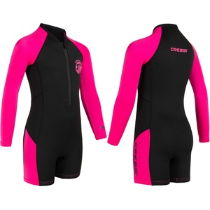 CRESSI Shorty 2mm children's wetsuit - children's swimming suit with UV, cold protection, jellyfish protection - girls & boys swimming suit - pink/San Diego - 5/6 years - XDG006404 (XDG006404)