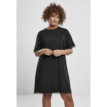 Urban Classics Vestito Donna Boxy Lace Hem - 100% Cotone, Casual Con Orlo A Pizzo, Lunghezza Sopra Ginocchio - Foto 12