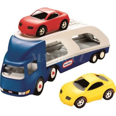 Little Tikes Tahač s návěsem pro přepravu aut 170430 modrá