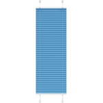 vidaXL Плисирана щора, синя, 45x150 см, ширина на плата 44, 4 см, полиестер (4015183)