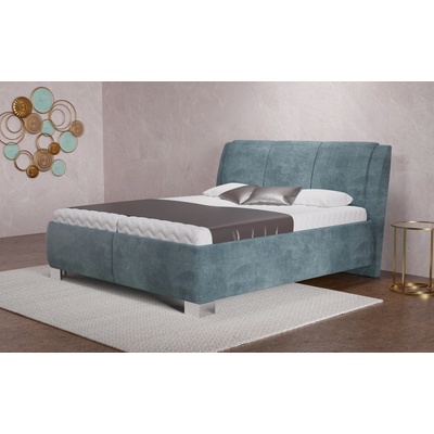 MAWS Samba boxspring s úložným prostorem potah tyrkys Inf. 13 matrace hard