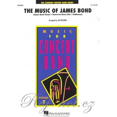 The Music of James Bond Concert Band grade 3 / skóre + parts