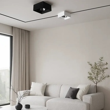 Led луничка burr sq - Полуоткрит Монтаж с Квадратен Дизайн (1034)