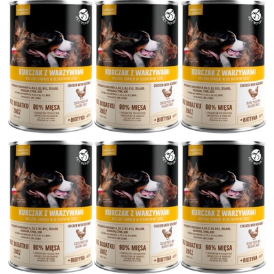 PetRepublic Adult kousky v omáčce s kuřecím masem a zeleninou 6 x 1250 g