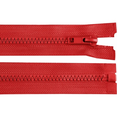 Zip kostěný dělitelný No 5 - bundový barva 148 červená délka 50 cm